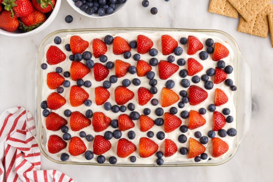 Mixed Berry Icebox Cake - Amanda's Cookin' - No Bake Desserts