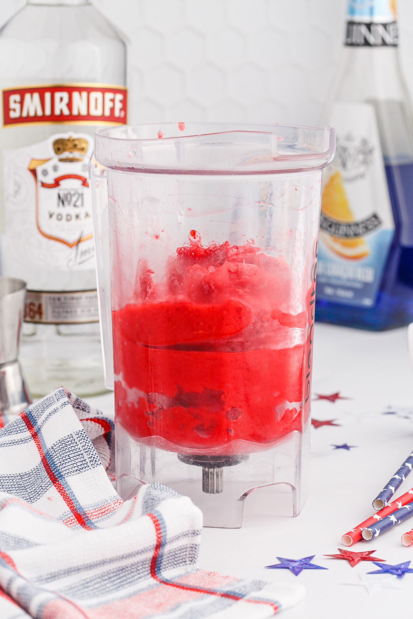 blended vodka raspberry slush