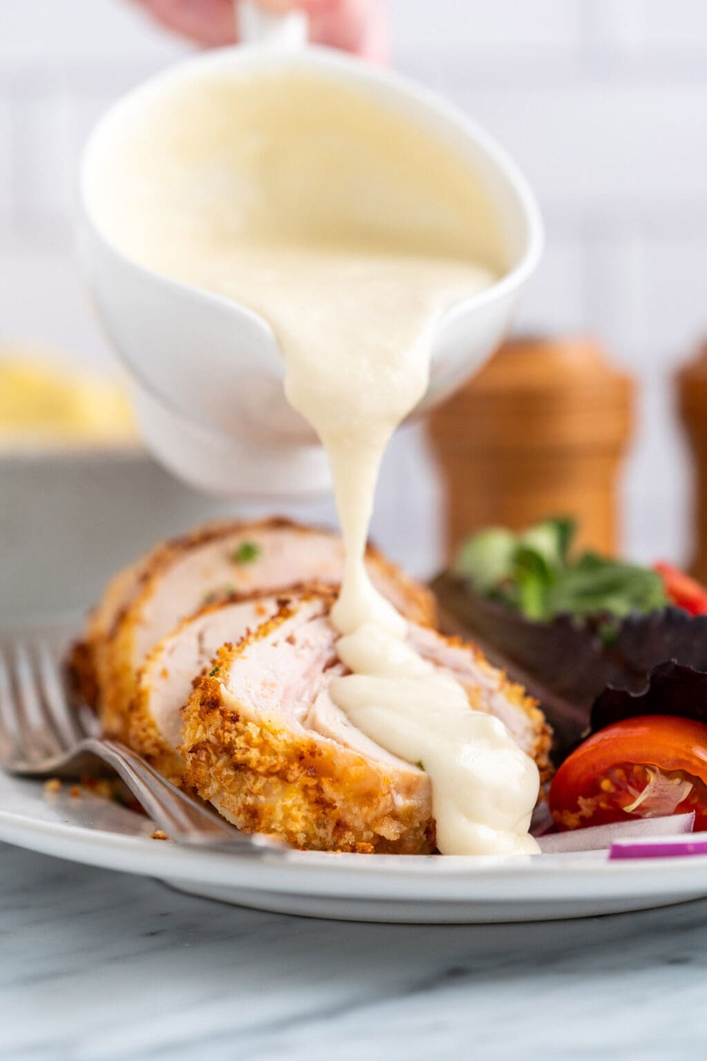 Air Fryer Chicken Cordon Bleu - Amanda's Cookin' - Air Fryer Recipes