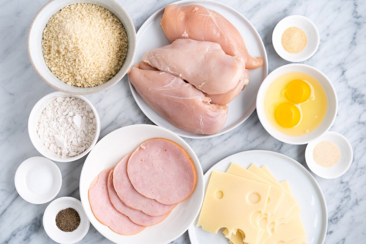Air Fryer Chicken Cordon Bleu ingredients