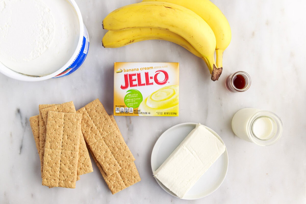 Banana Cream Pie Icebox Cake ingredients