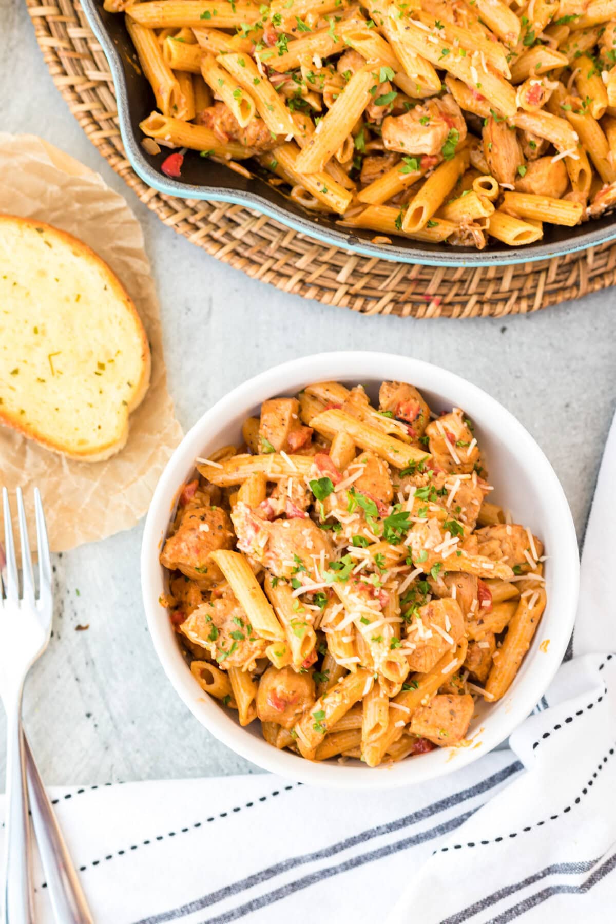 bowl of Cajun Chicken Pasta