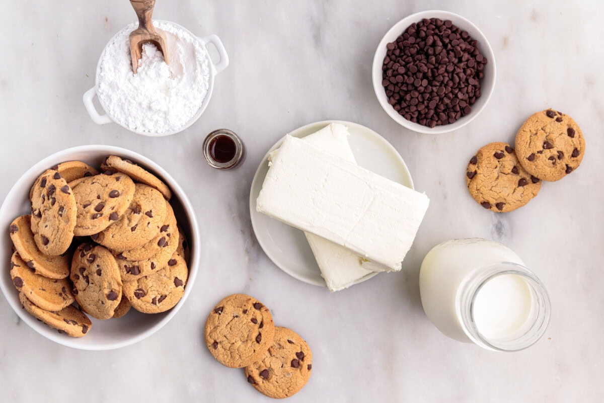 Chocolate Chip Cookie Icebox Cake ingredients