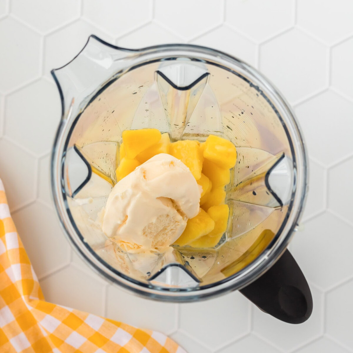 dole whip ingredients in a blender
