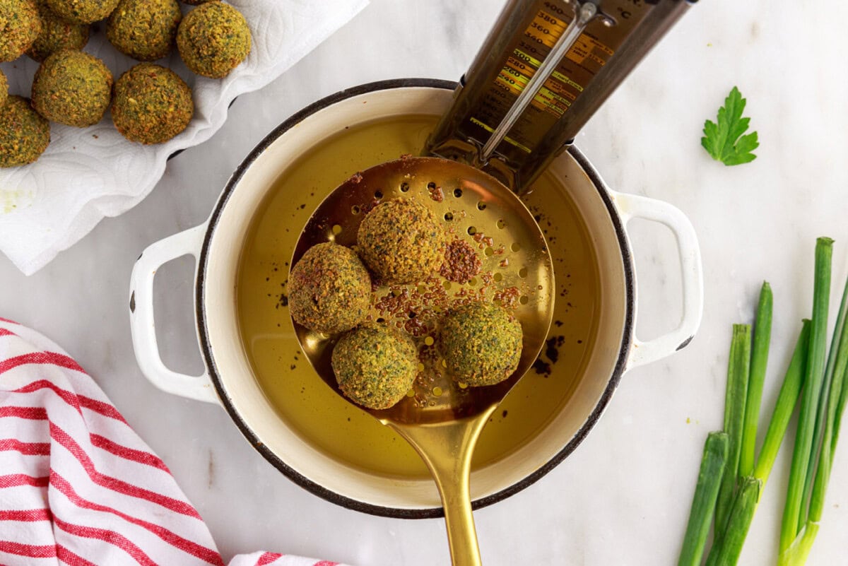 fried falafel balls