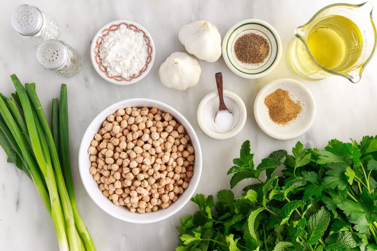 Falafel ingredients