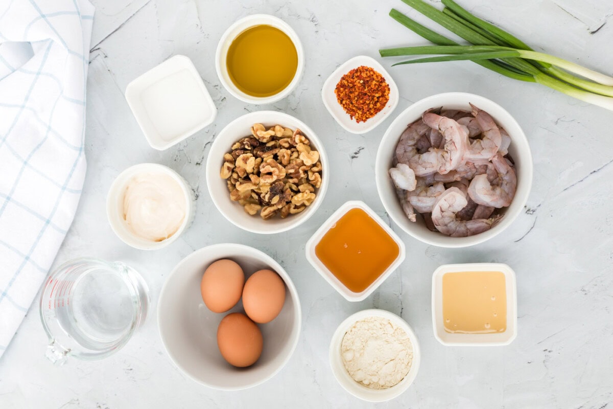 Honey Walnut Shrimp ingredients
