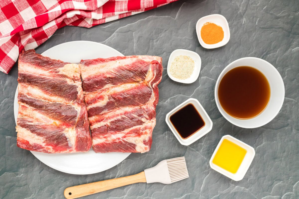 Instant Pot Beef Ribs ingredients