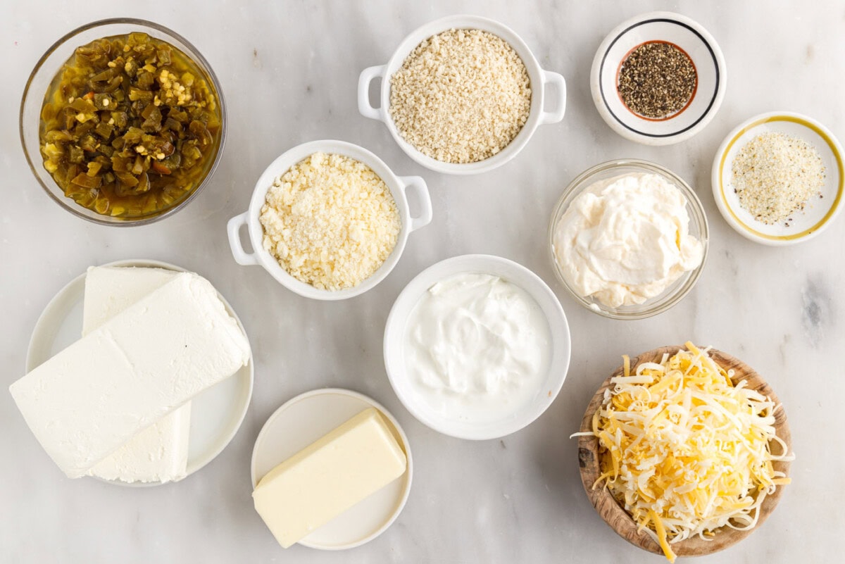 Jalapeno Popper Dip ingredients