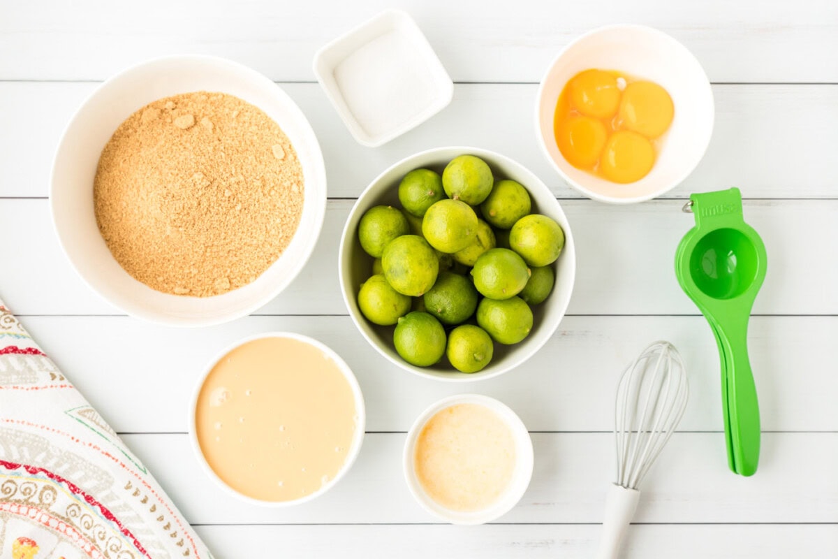 ingredients for Mini Key Lime Pies