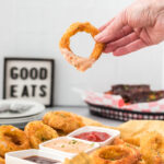 dipping an Onion Ring