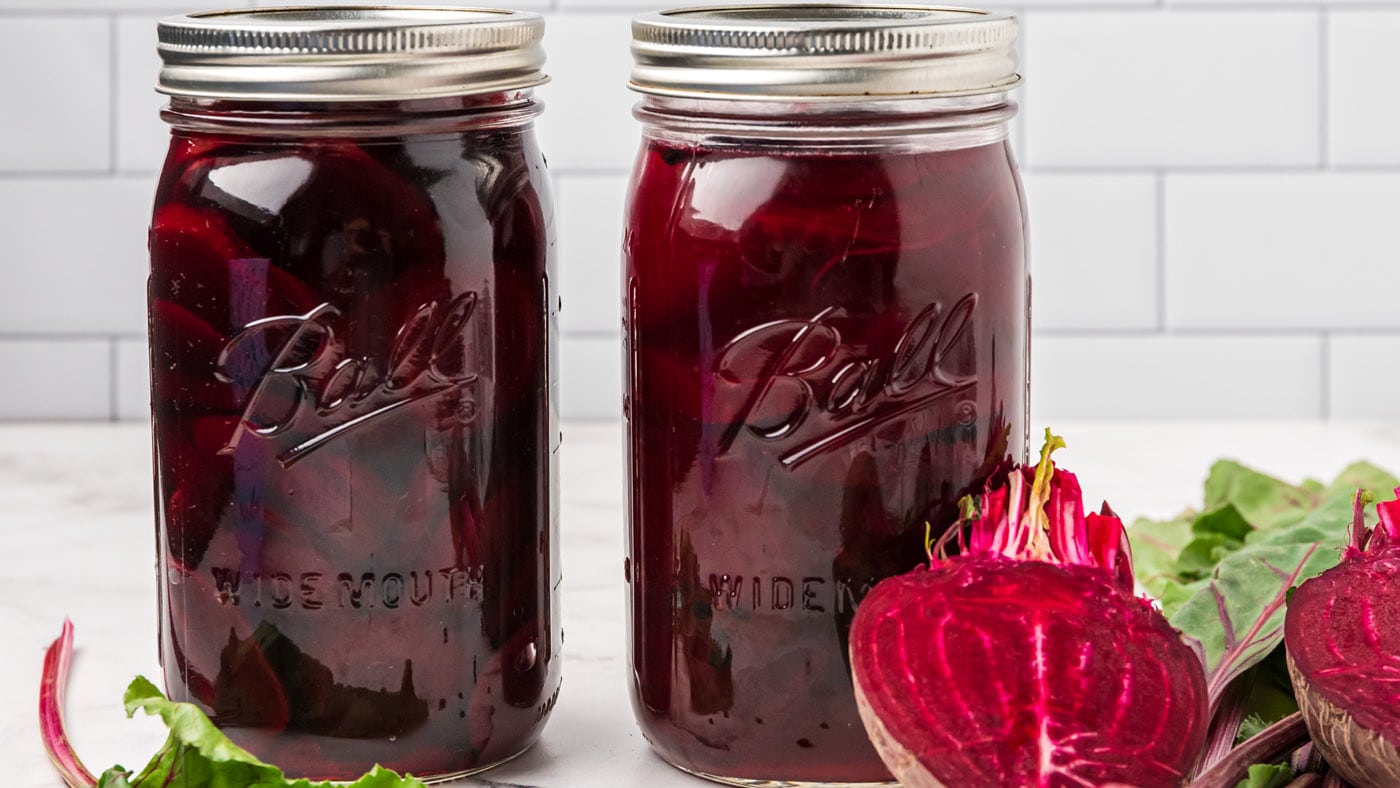 Chock full of tangy-sweet flavor, vibrant color, and tender texture - these pickled beets are perfec