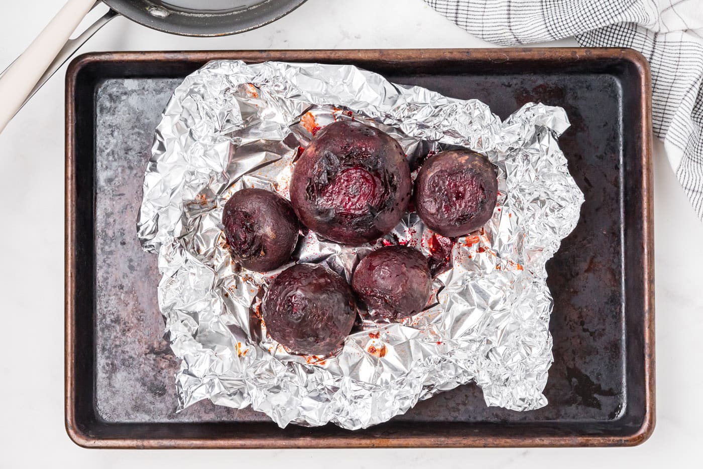 beet in a foil packet