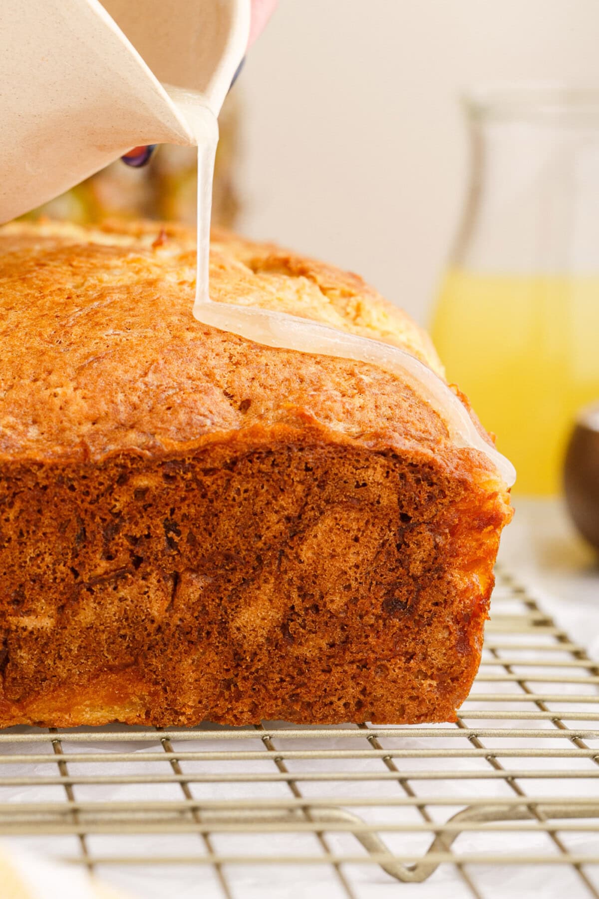 drizzle on top of Pineapple Quick Bread