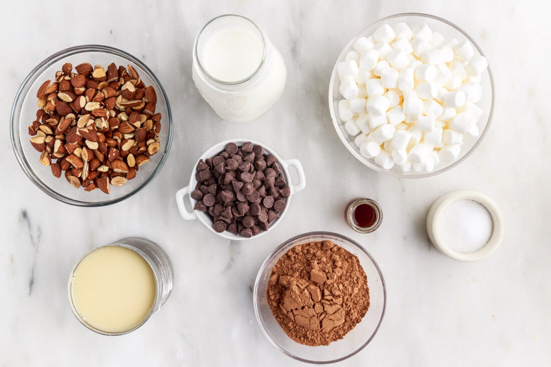 Rocky Road Ice Cream ingredients