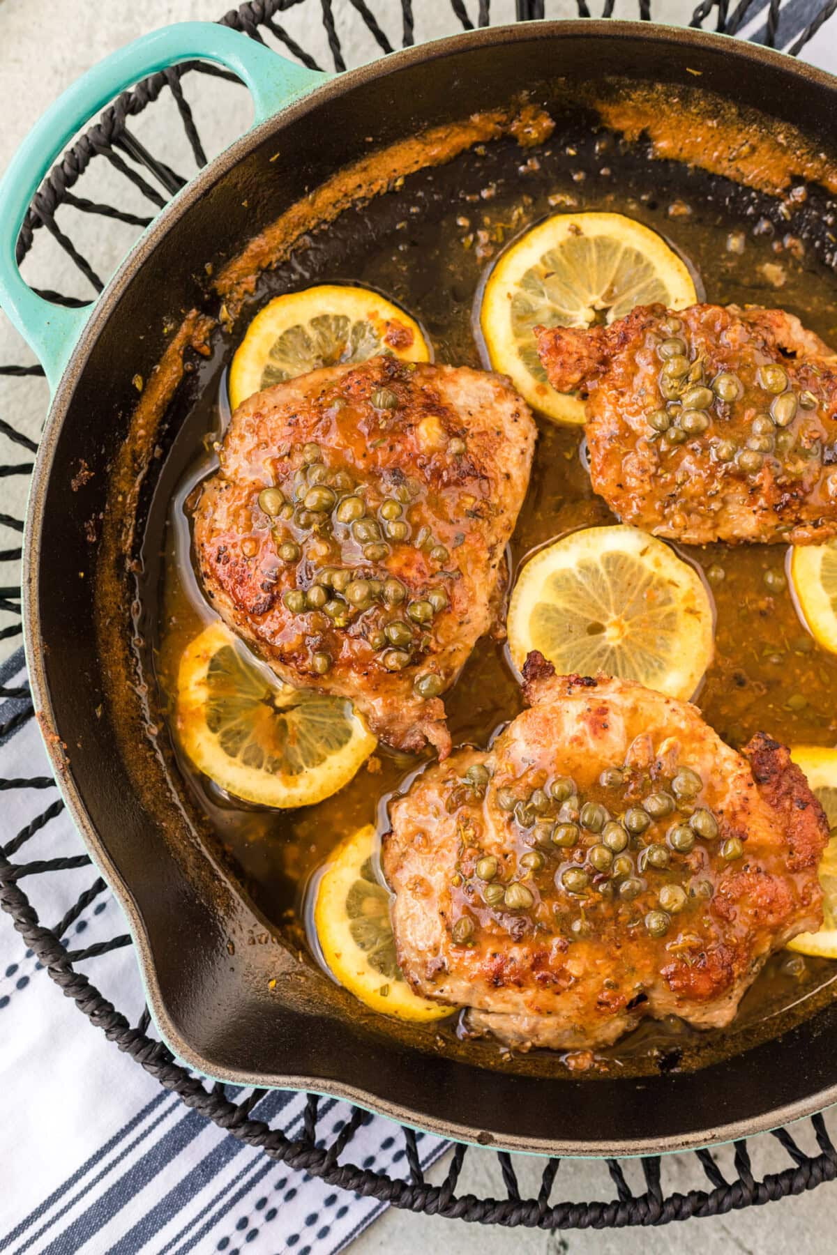 skillet of Veal Piccata