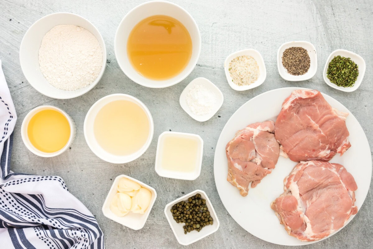 Veal Piccata ingredients