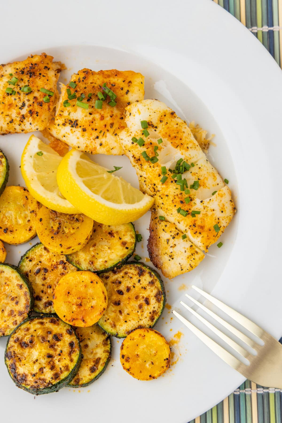 Baked Orange Roughy on plate