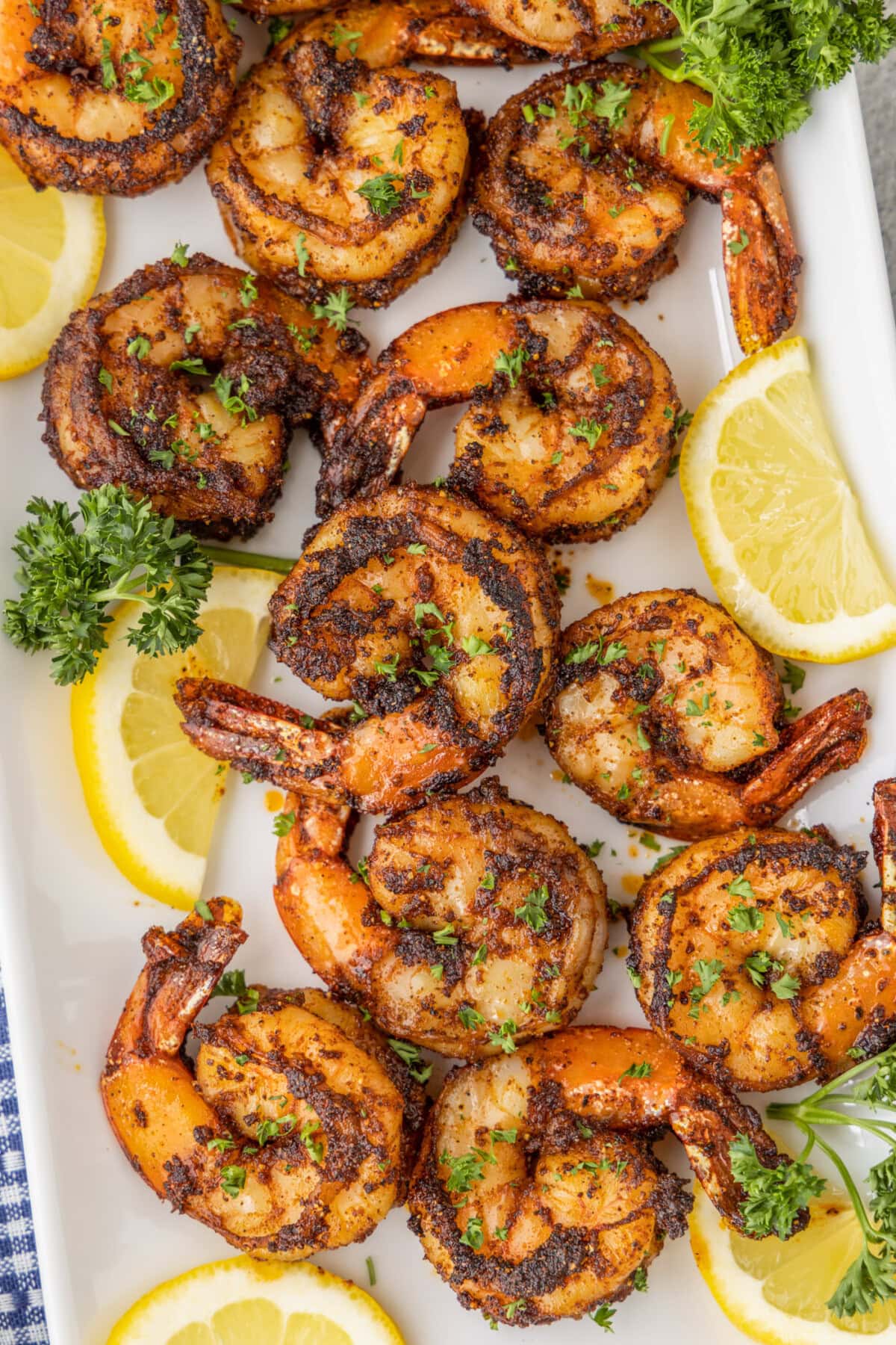 platter of Blackened Shrimp