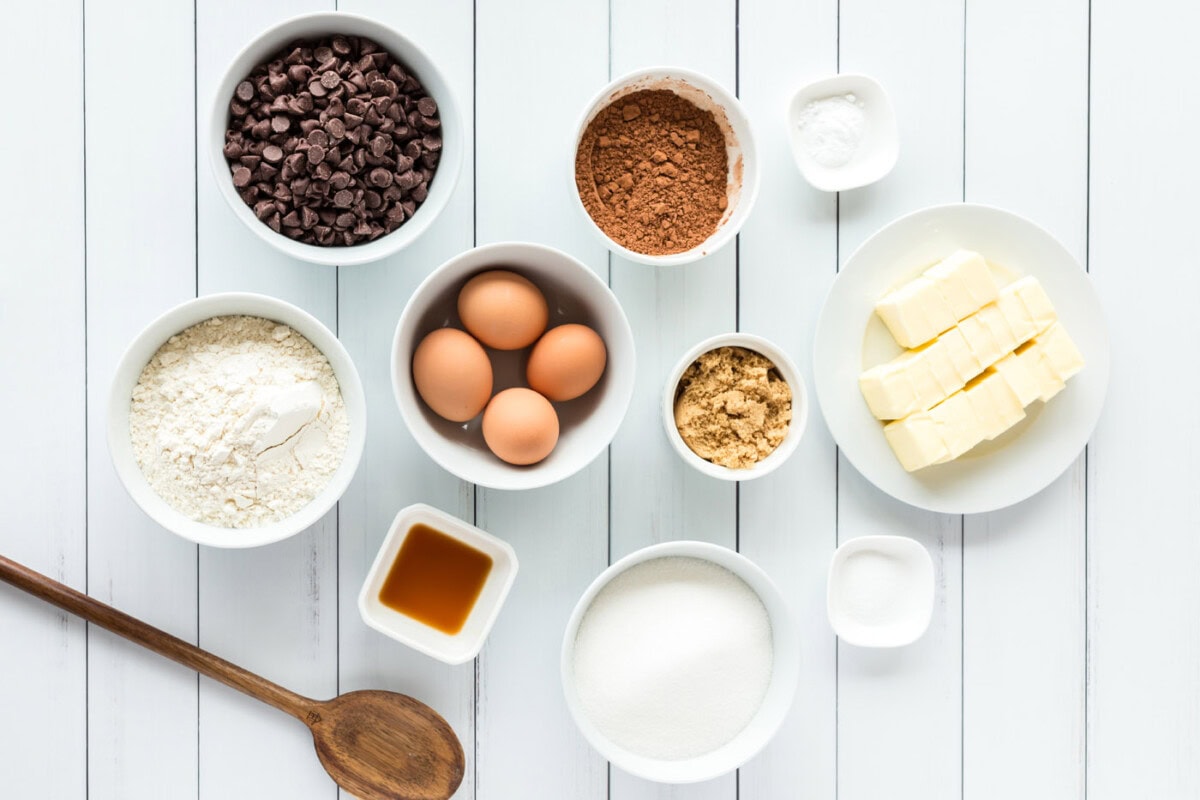 ingredients to make Brookies