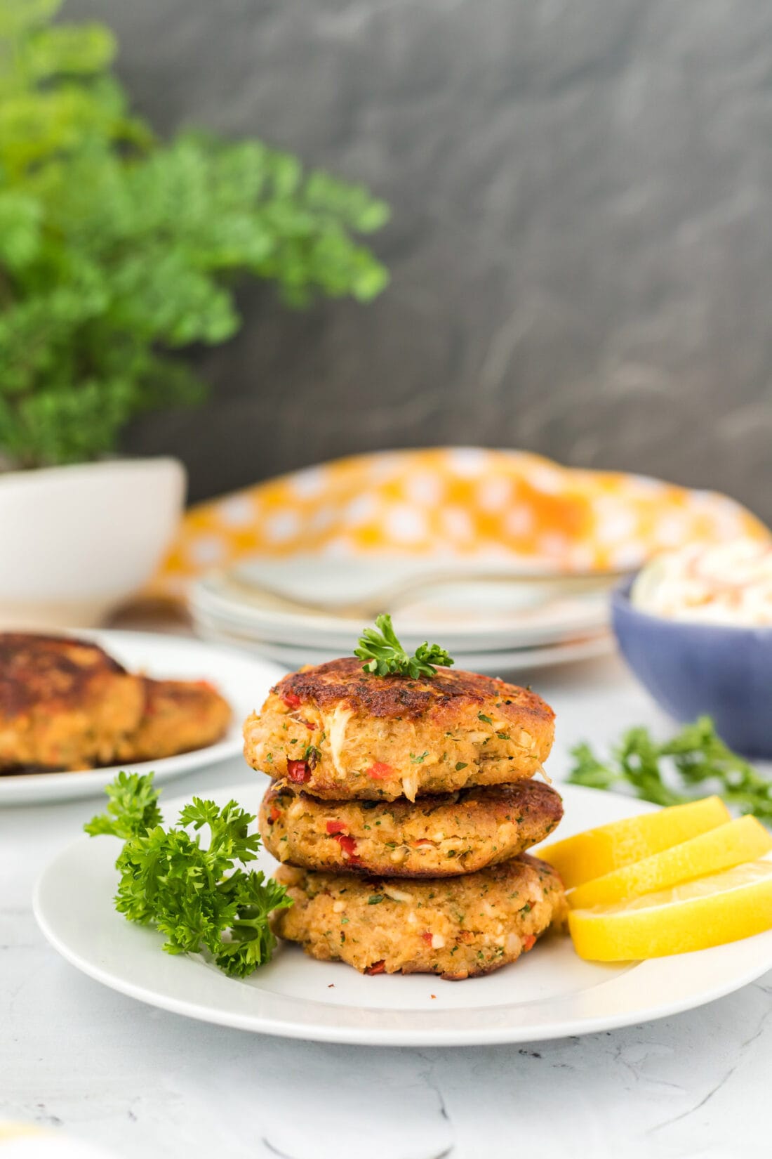 stack of Crab Cakes
