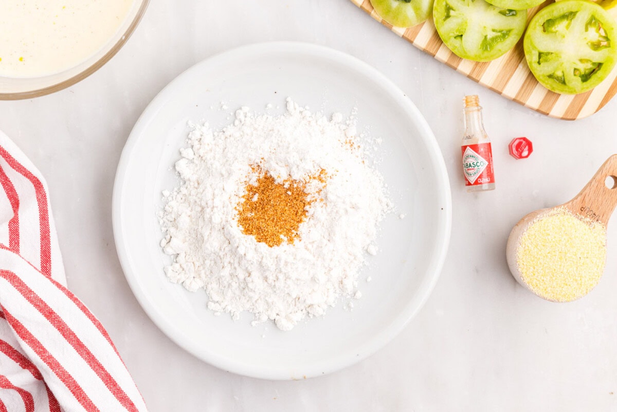 cajun seasoning mixed with flour