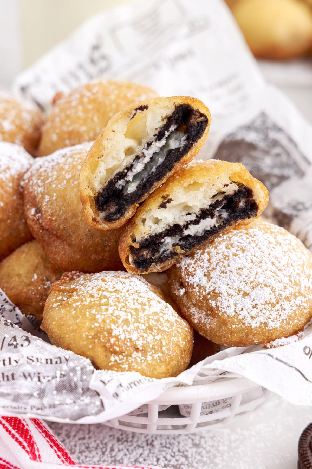basket of Fried Oreos 