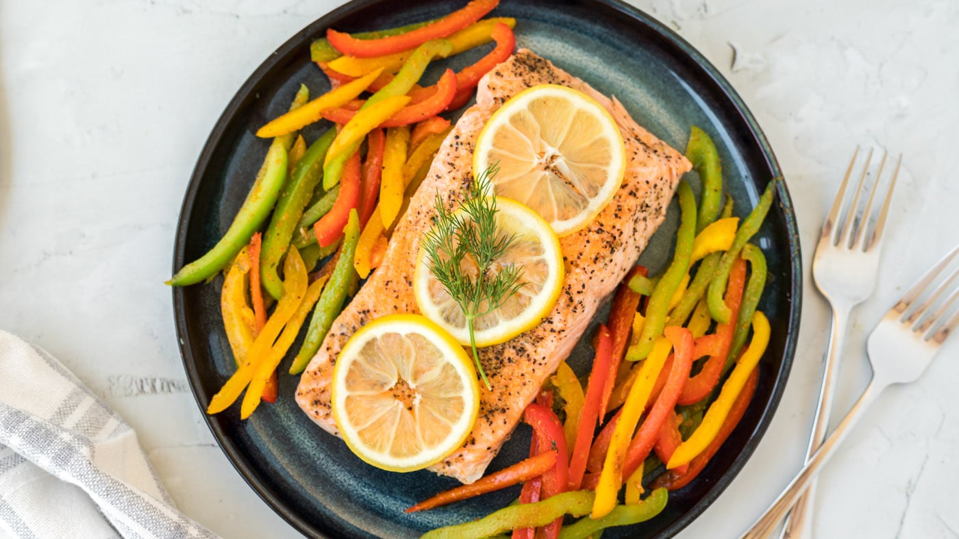 This is an easy how-to recipe for basic instant pot salmon using only 5 ingredients - salmon, season