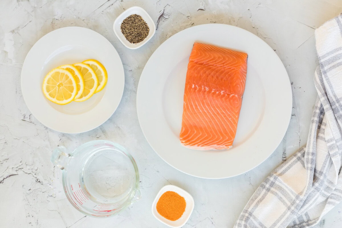 ingredients to make Instant Pot Salmon