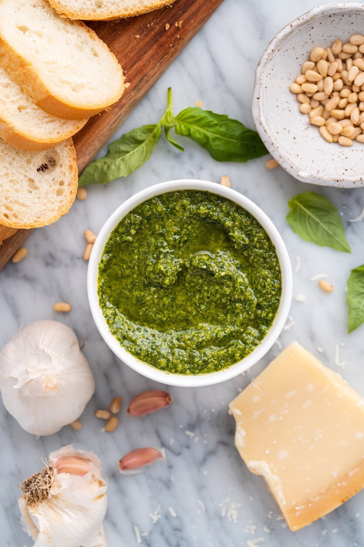 Pesto in a bowl