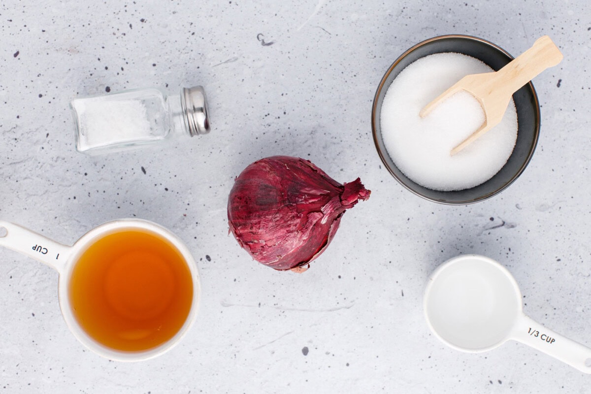 ingredients to make Pickled Onions