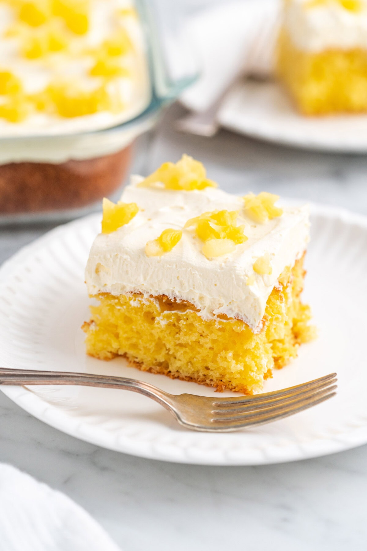 slice of Pineapple Sunshine Cake