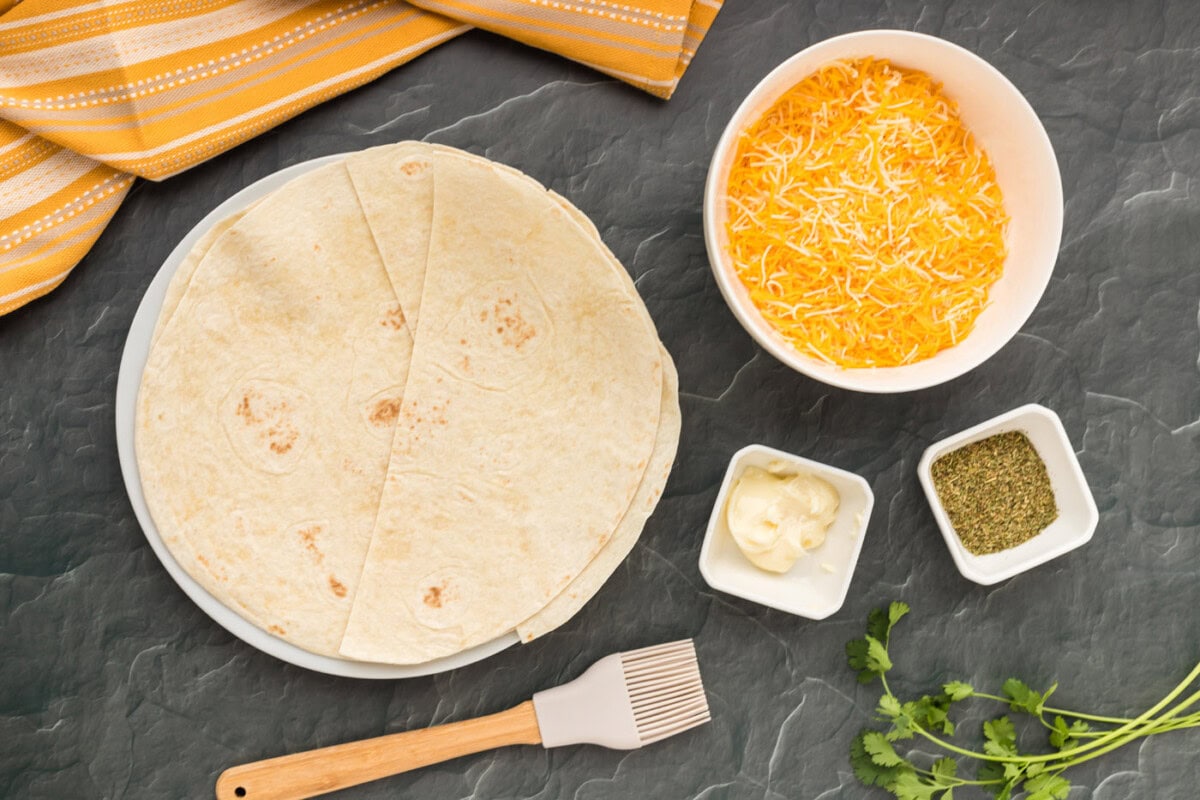 ingredients to make Quesadillas