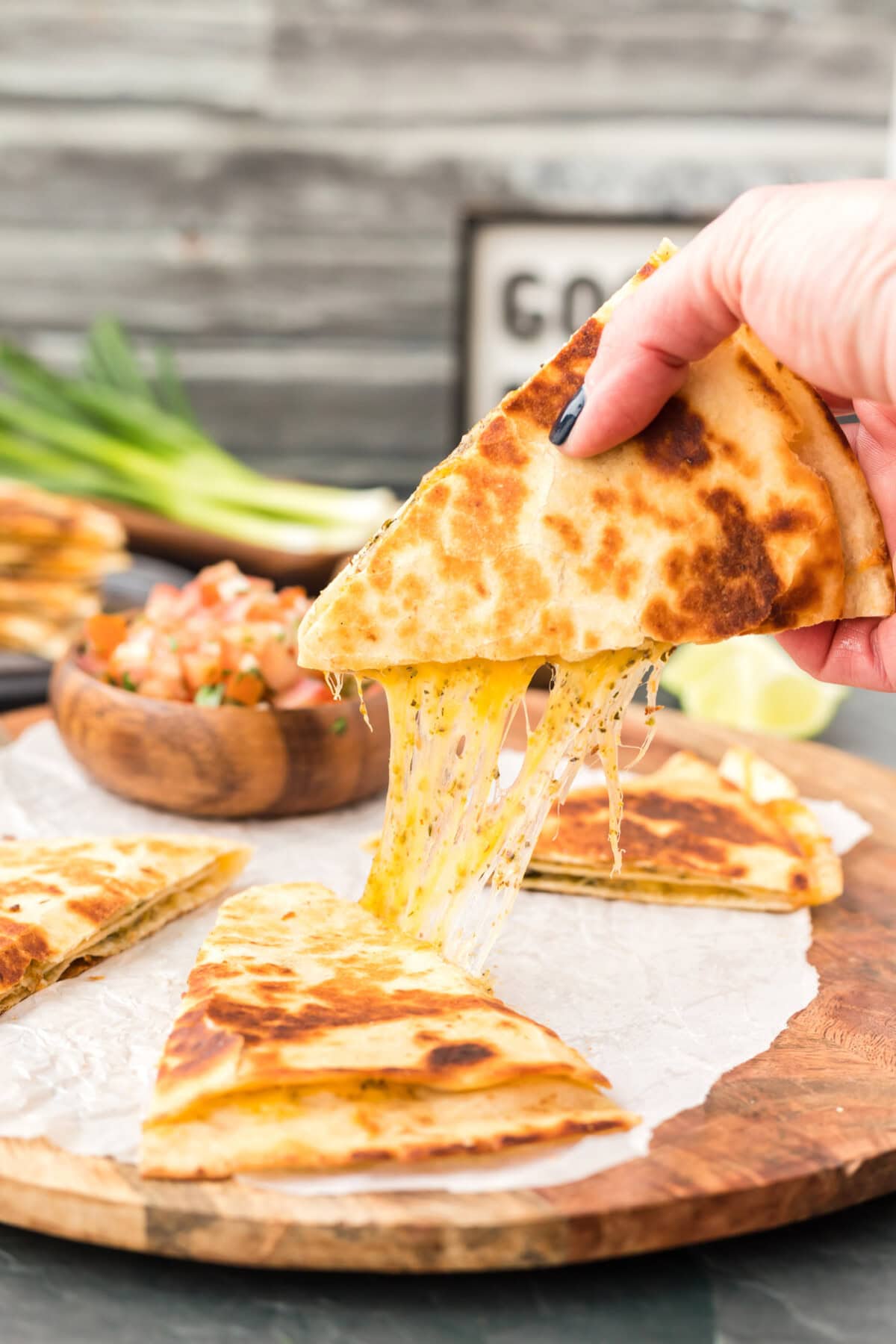lifting a Quesadilla