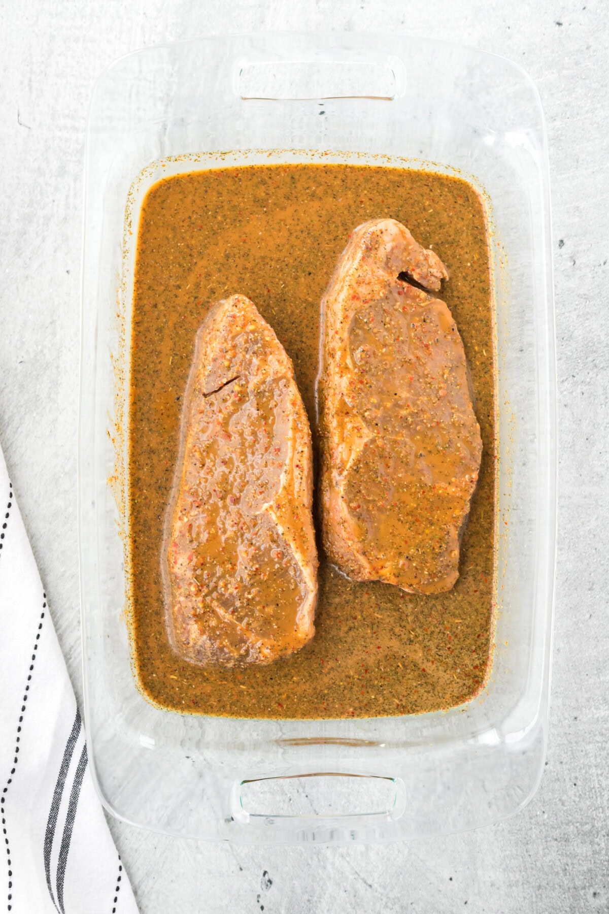 Steak Marinade in container