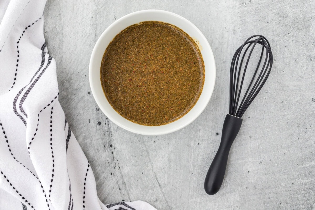 steak marinade mixture in a bowl