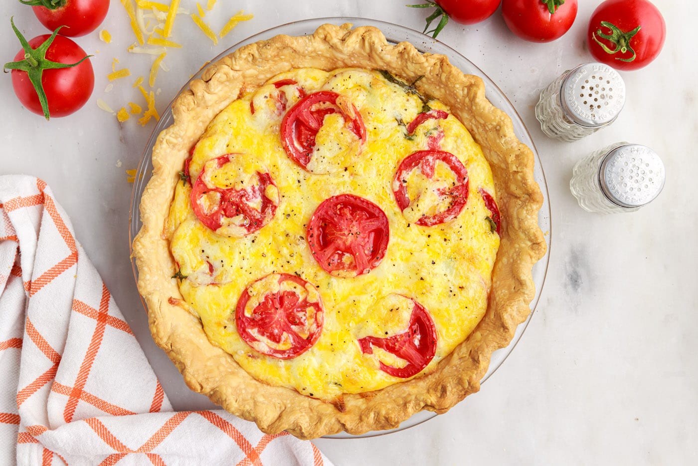 baked southern tomato pie
