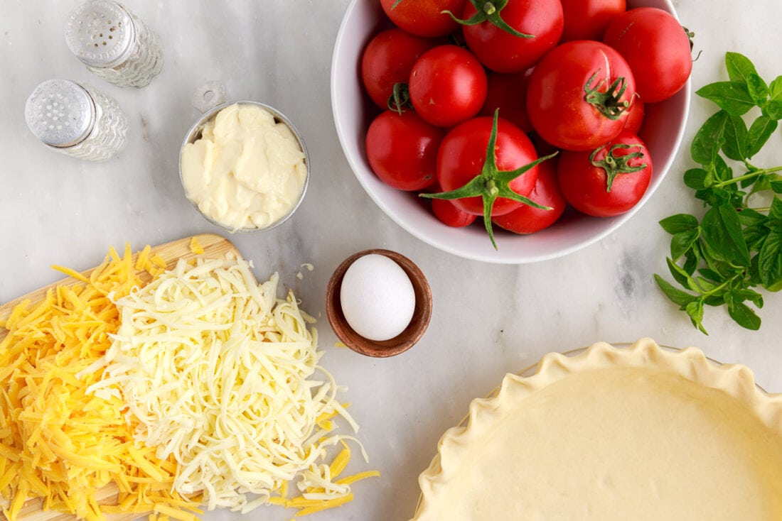 ingredients to make Tomato Pie