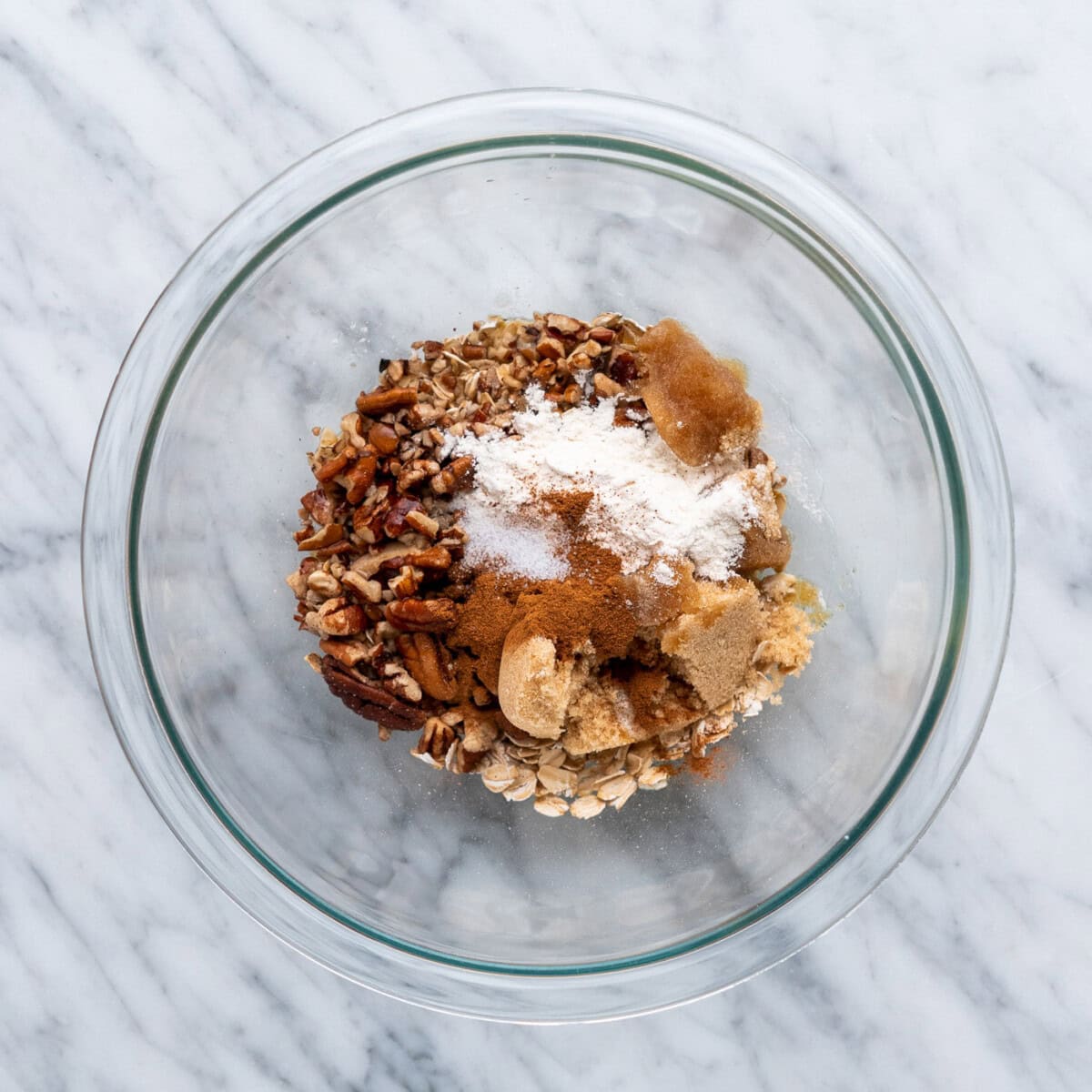 air fryer baked apple filling in a bowl