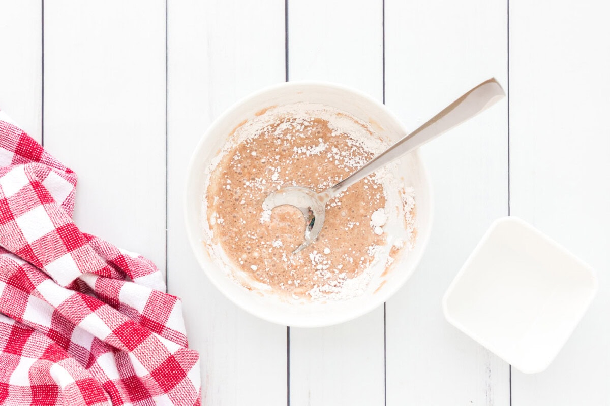cinnamon glaze in a bowl