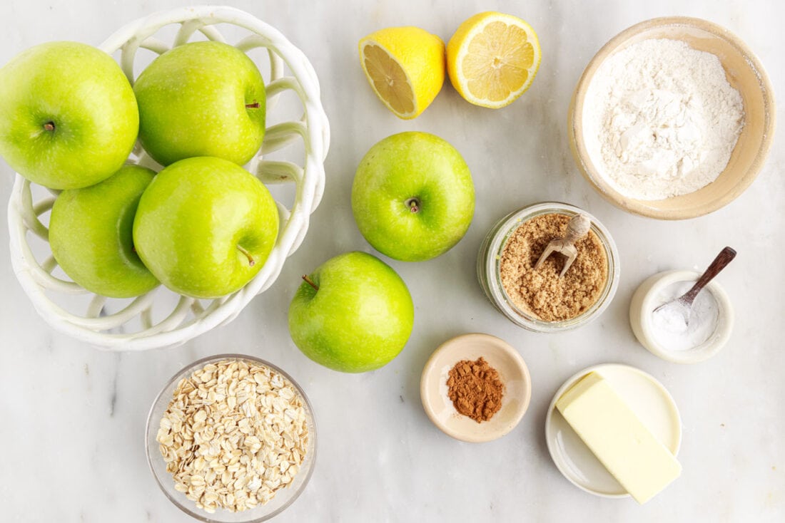 ingredients for Apple Crumble