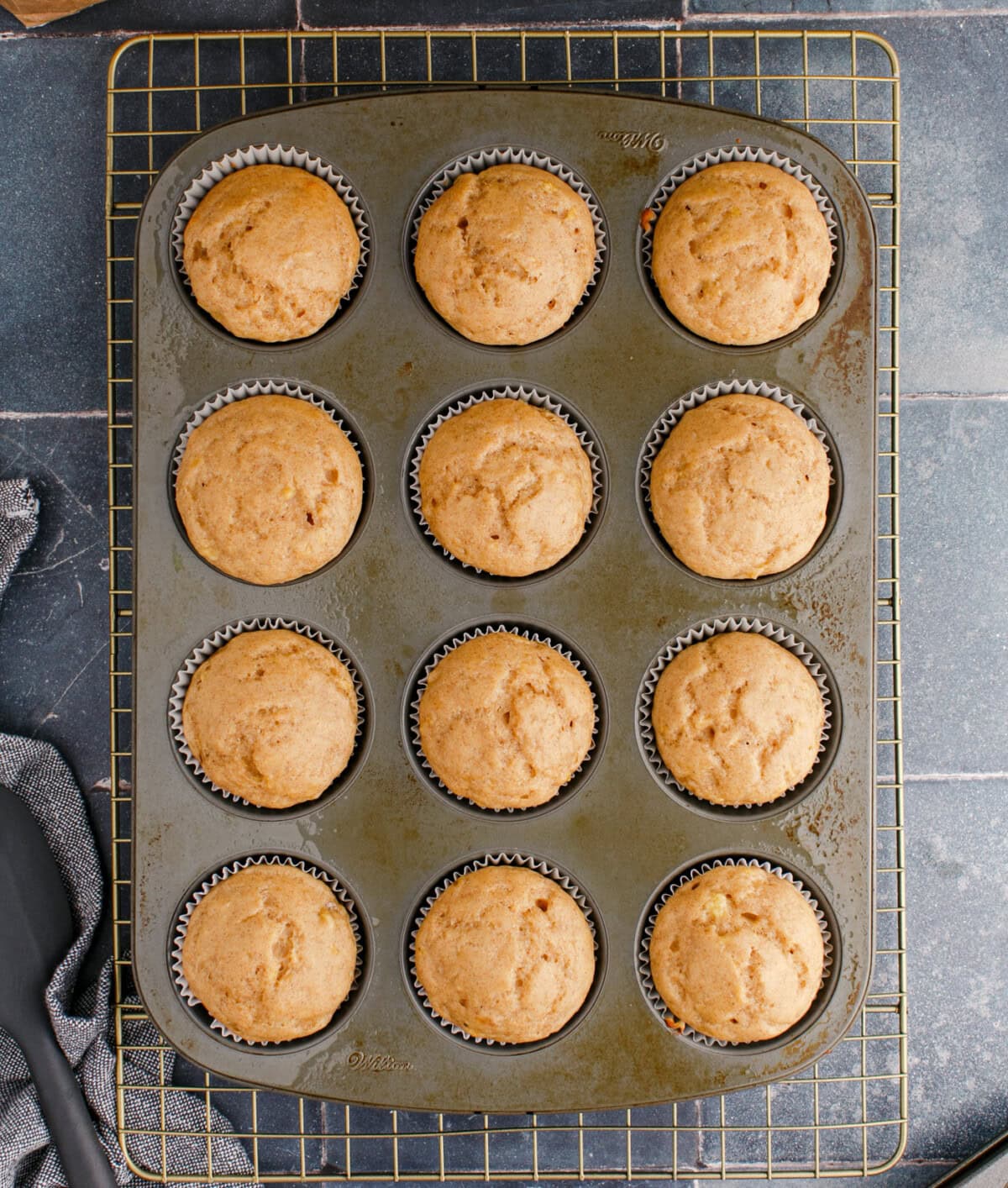 baked banana muffins
