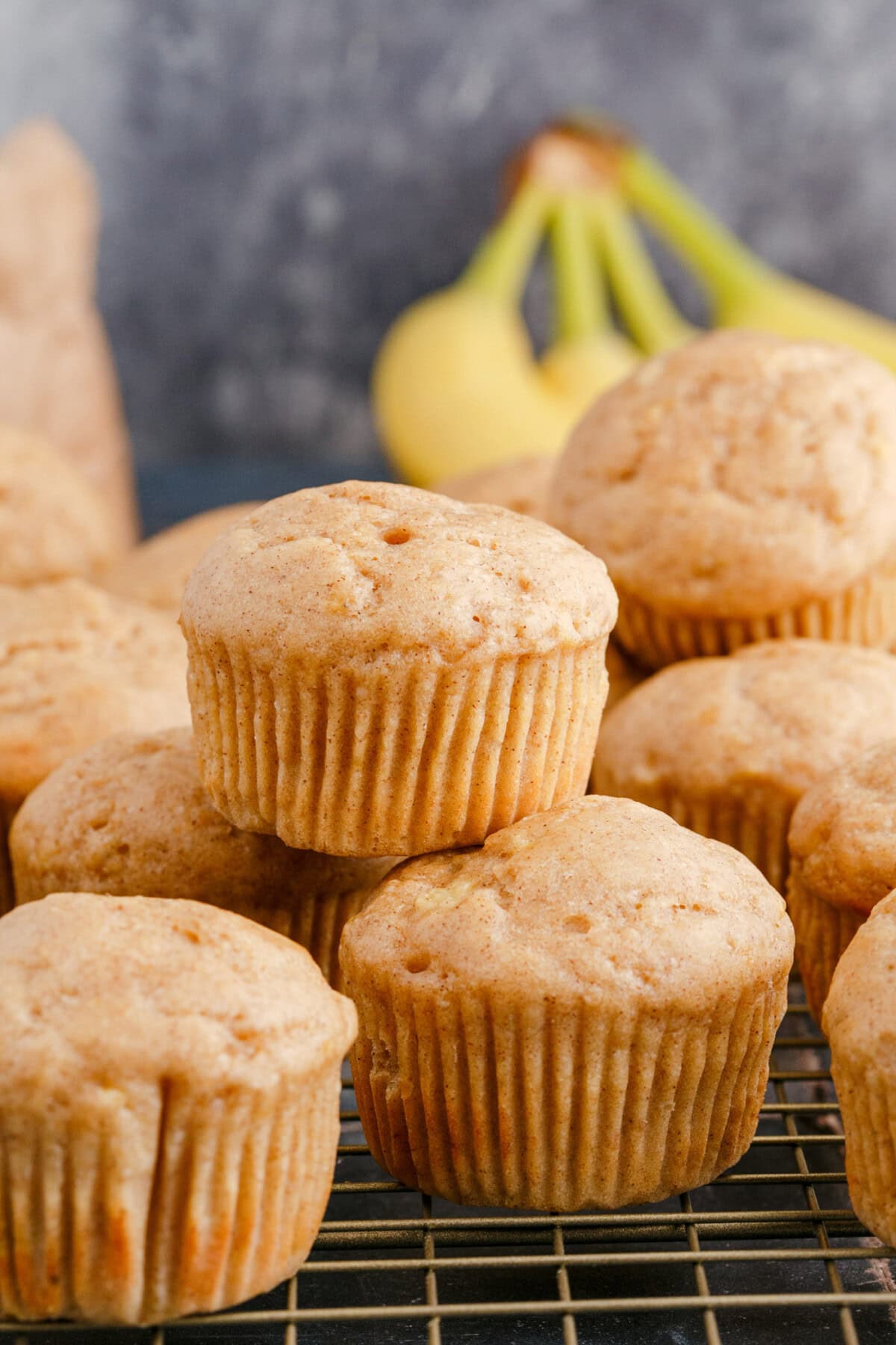 stack of Banana Muffins