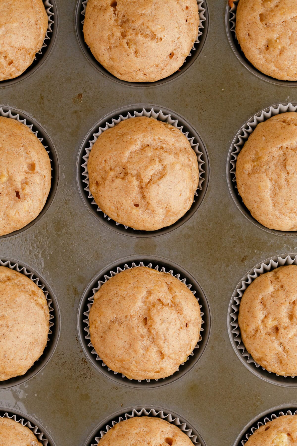 pan of Banana Muffins