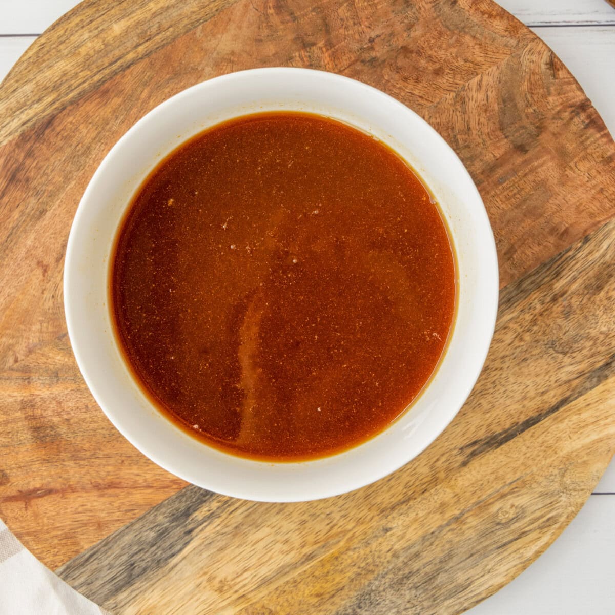 bourbon chicken sauce in a bowl