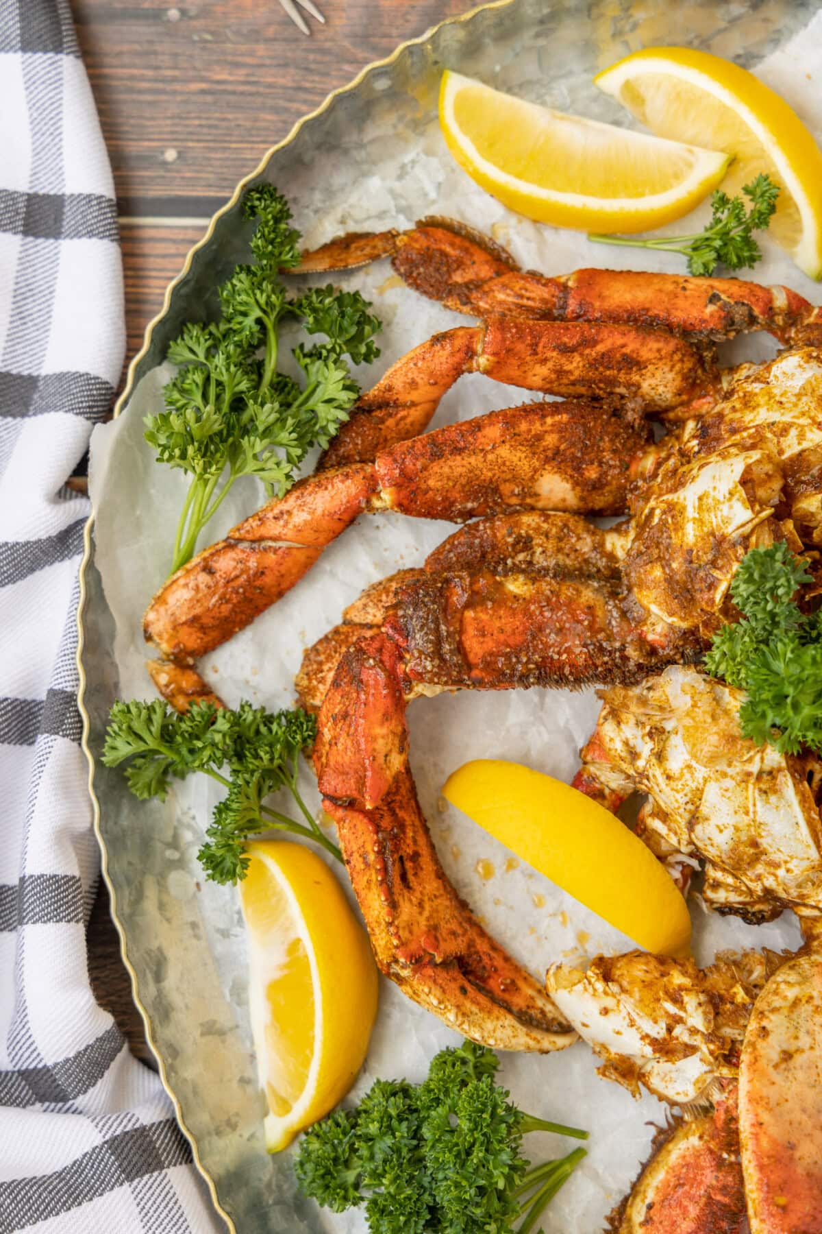 Dungeness Crab Legs on a platter