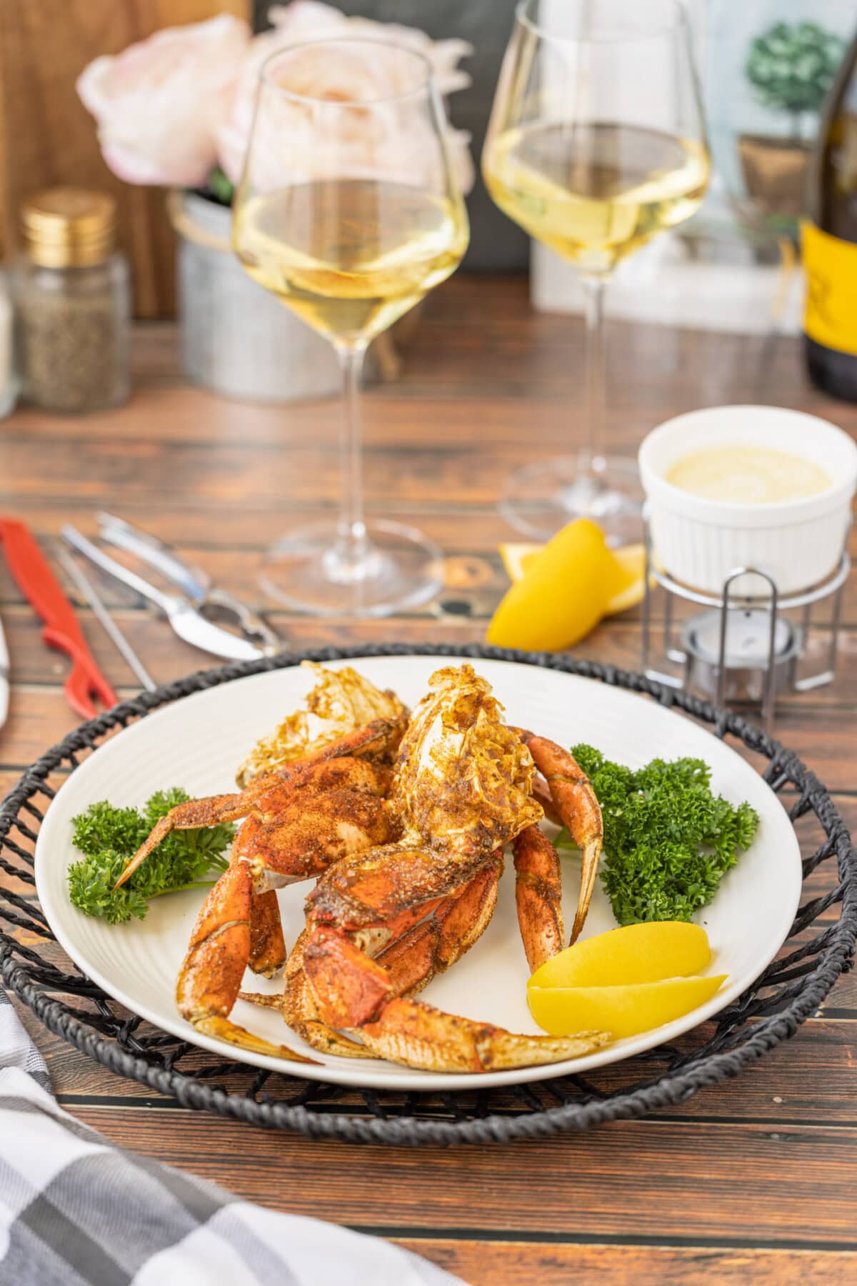 plate of Dungeness Crab Legs