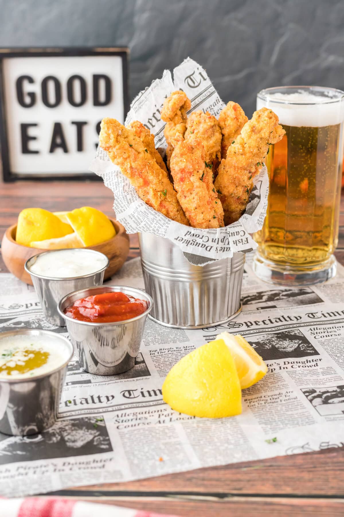 basket of Fried Crab Legs