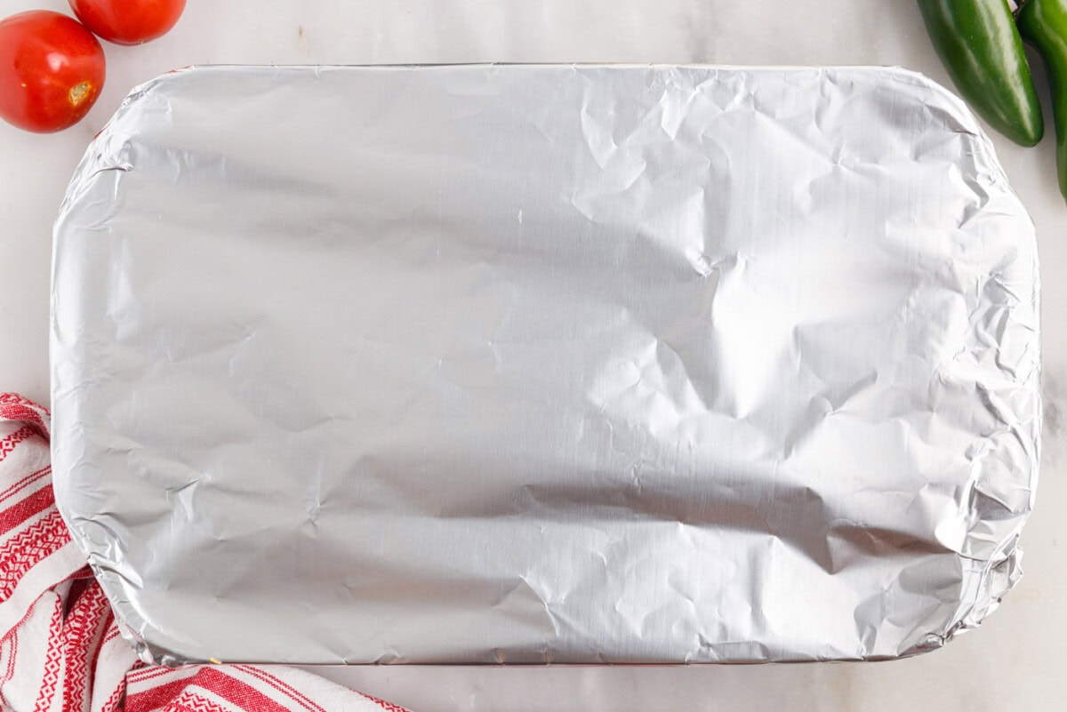 aluminum foil over casserole