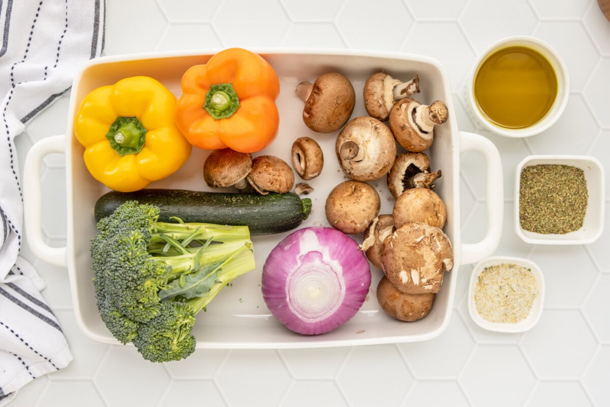 ingredients to make Grilled Vegetables